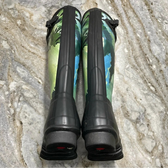Hunter Original Limited Edition Tall Botanical Print Wellington Boot Size - Picture 6 of 14